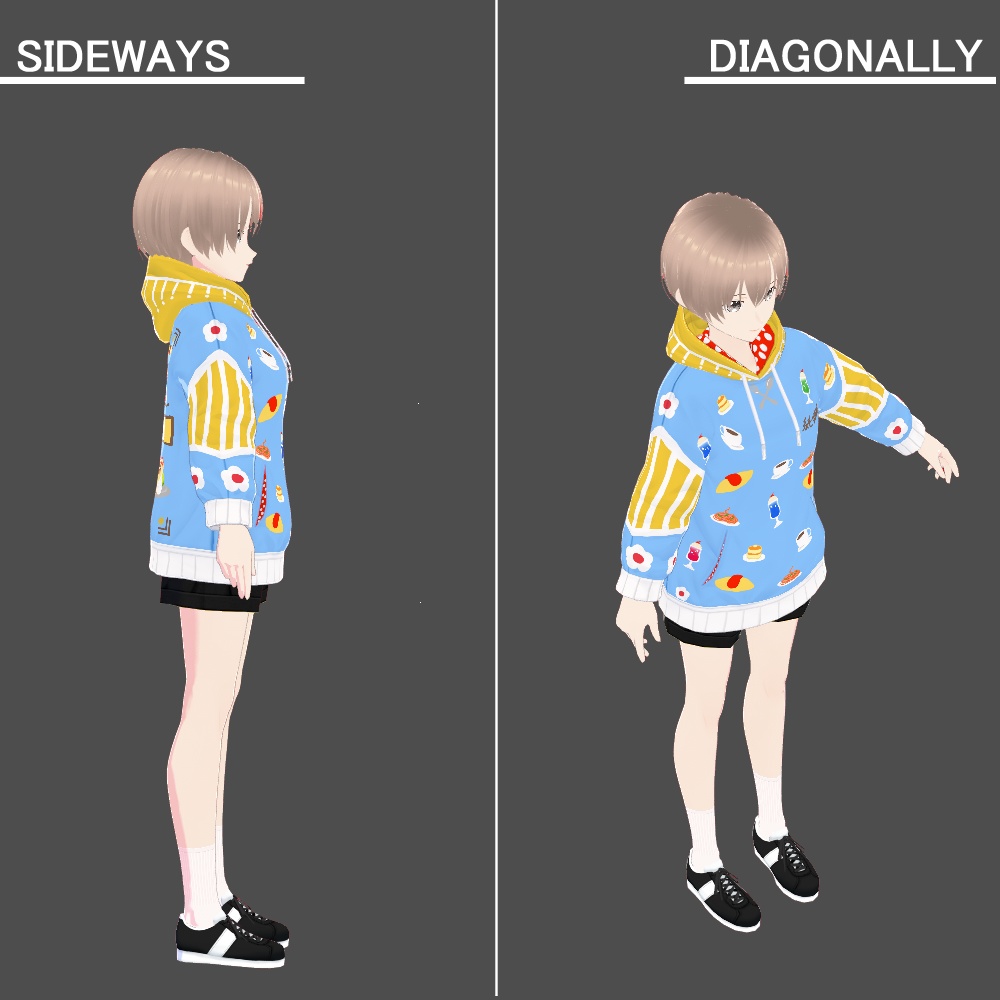 【個性的】モチーフパーカー