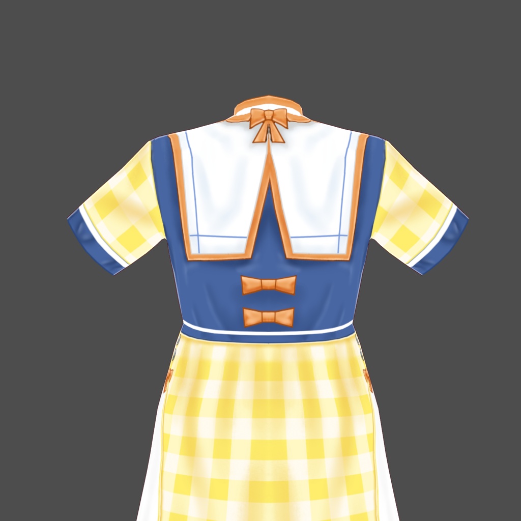 【VRoid専用】チェック柄ワンピース