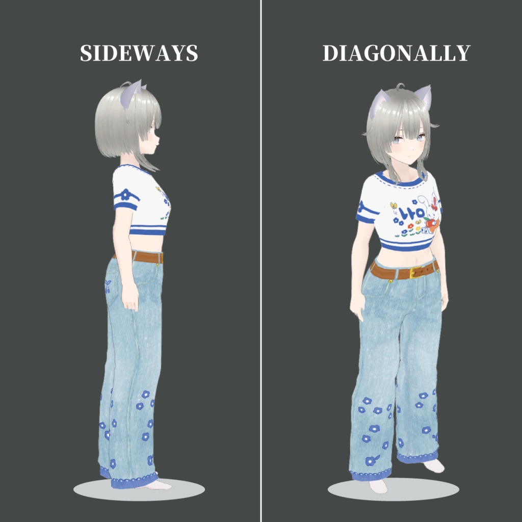 【VRoid】レトロTシャツ