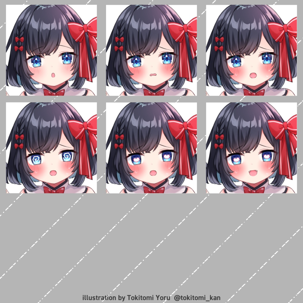 【全身立ち絵素材】ケモミミ巫女【ニーソ/ケモミミ差分/和風少女】