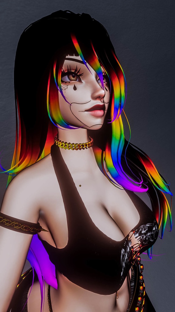 Chicana Clown Face Texture (For Savi Head)