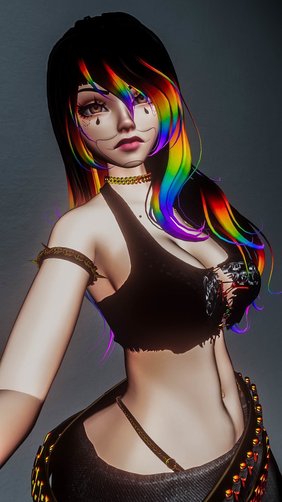 Chicana Clown Face Texture (For Savi Head)