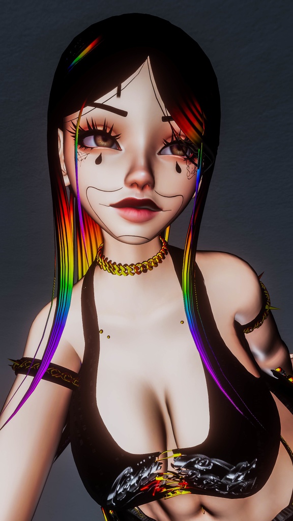 Chicana Clown Face Texture (For Savi Head)