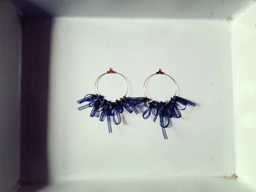 夜風とカーテン｛ピアスorイヤリング｝