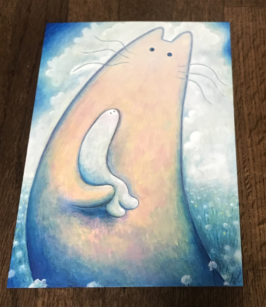 絵「やすらげる場所」原画