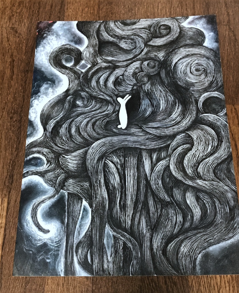 絵「埋没した家」原画