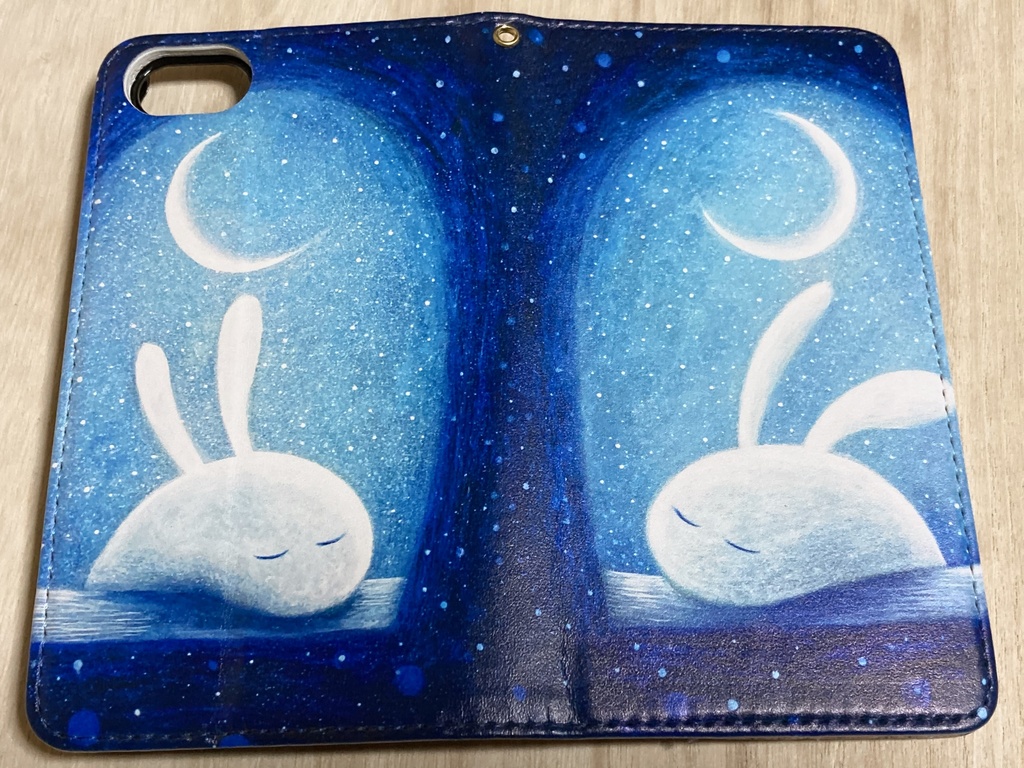 うさぎ 手帳型iPhoneケース