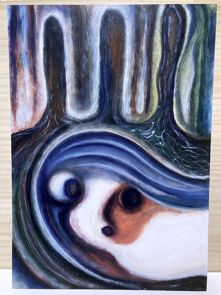 絵「土の底で溺れたい」原画