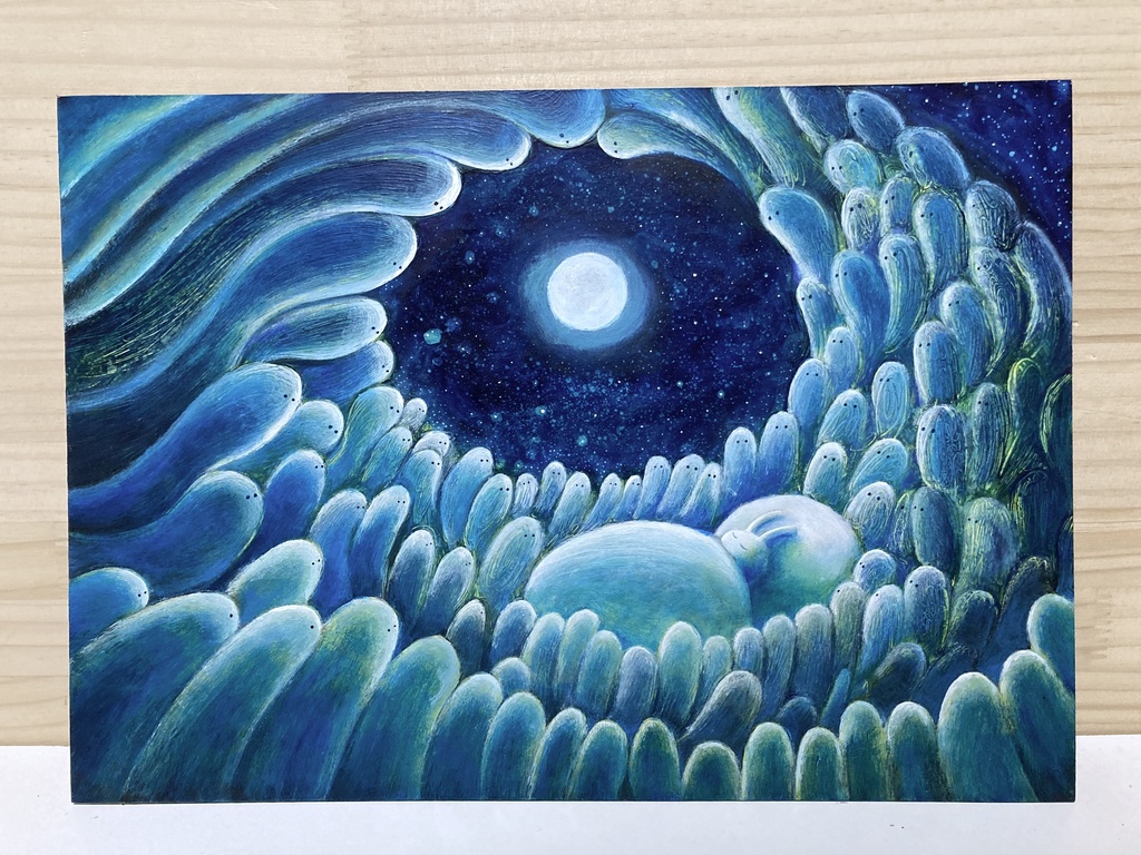 絵「まどろむる」原画