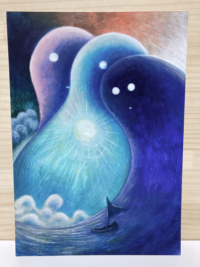 絵「夢遊航路」原画