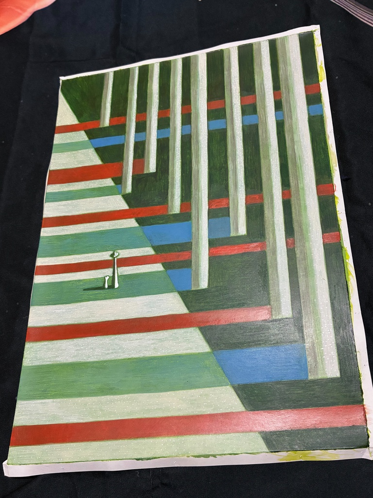 絵「架空散歩遊道６」原画