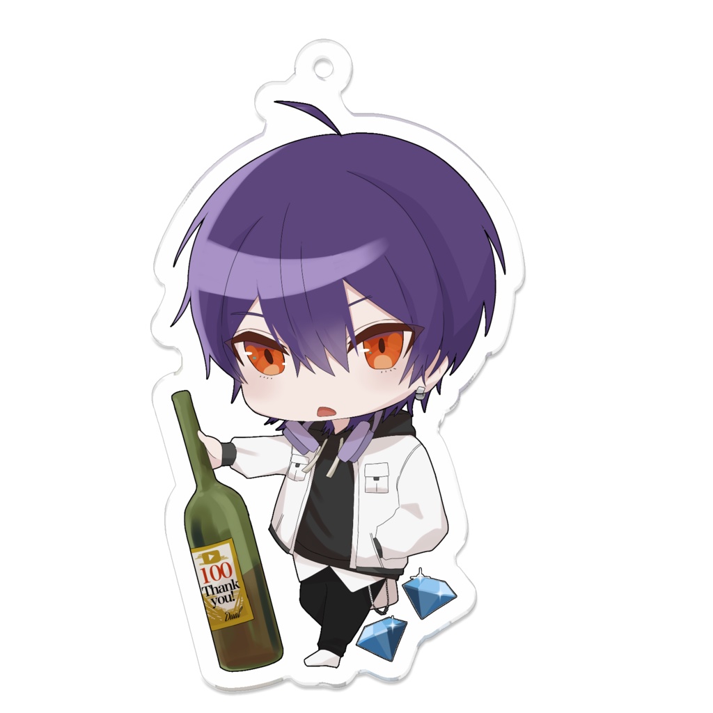 【100人突破記念】お祝いでゅあるアクキー