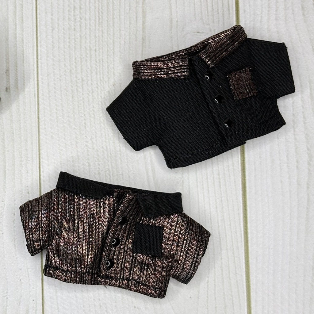 【10cmぬい】ラメシャツ(バイカラー)