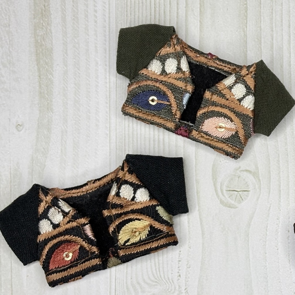 【10cmぬい】刺繍ジャケット