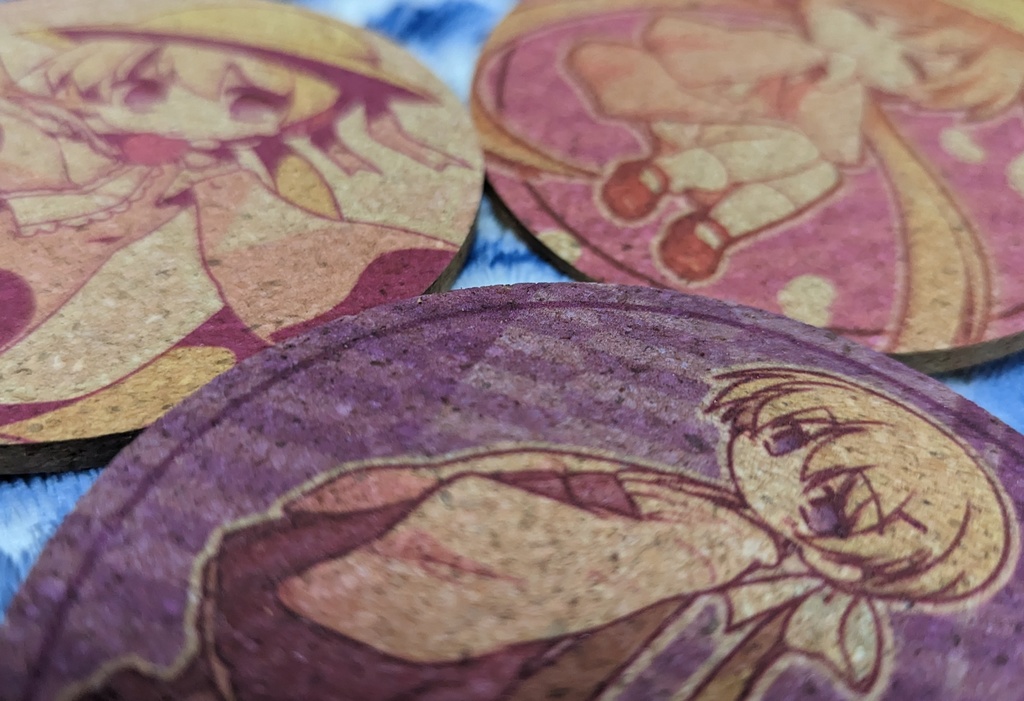 アイちゃんコルクコースター