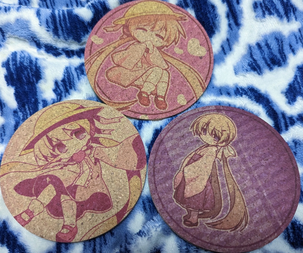 アイちゃんコルクコースター 