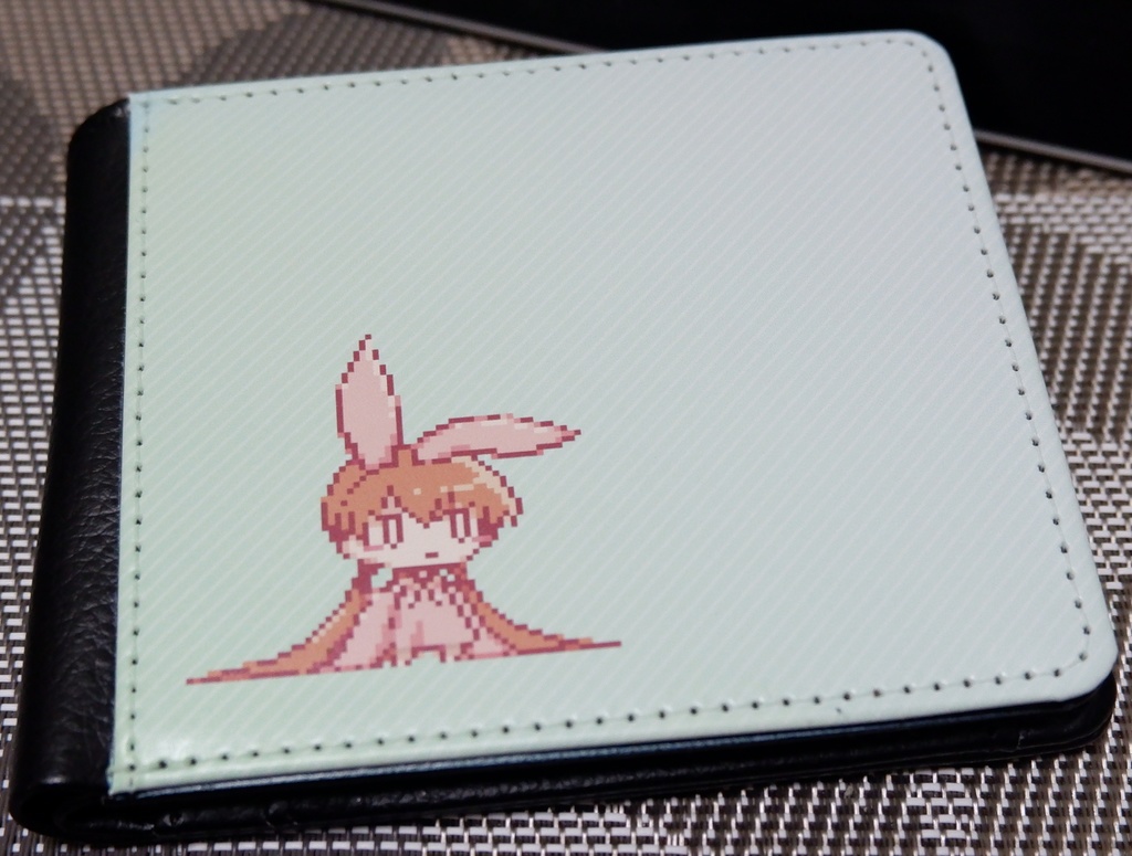 ドット絵アイちゃん二つ折り財布 かすけの裏 Booth