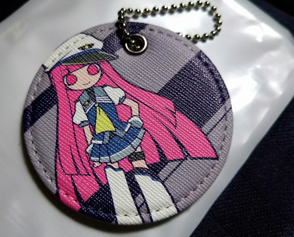 スミレ　レザーキーホルダー