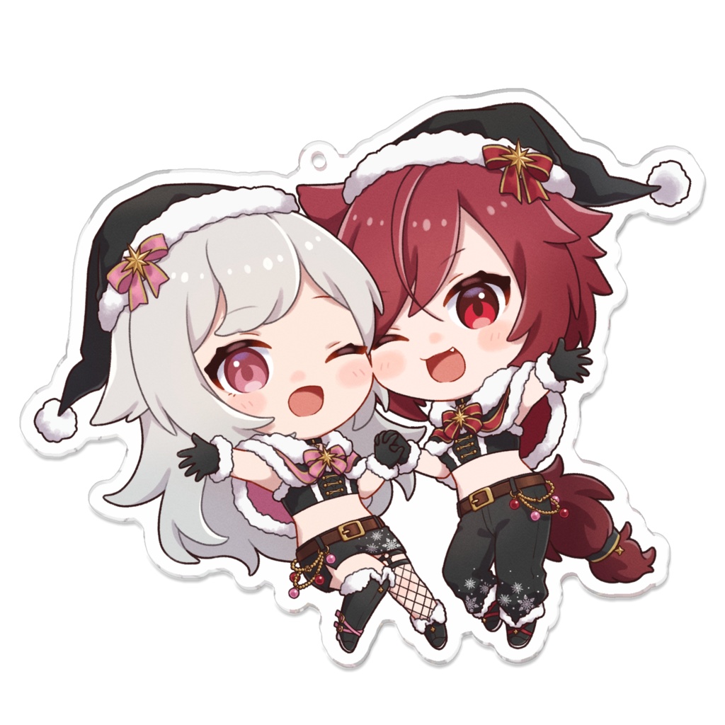 【VαGU:MαRE】アクリルキーホルダー_クリスマスver【ヴァネッサ×小鳥遊ぐり】