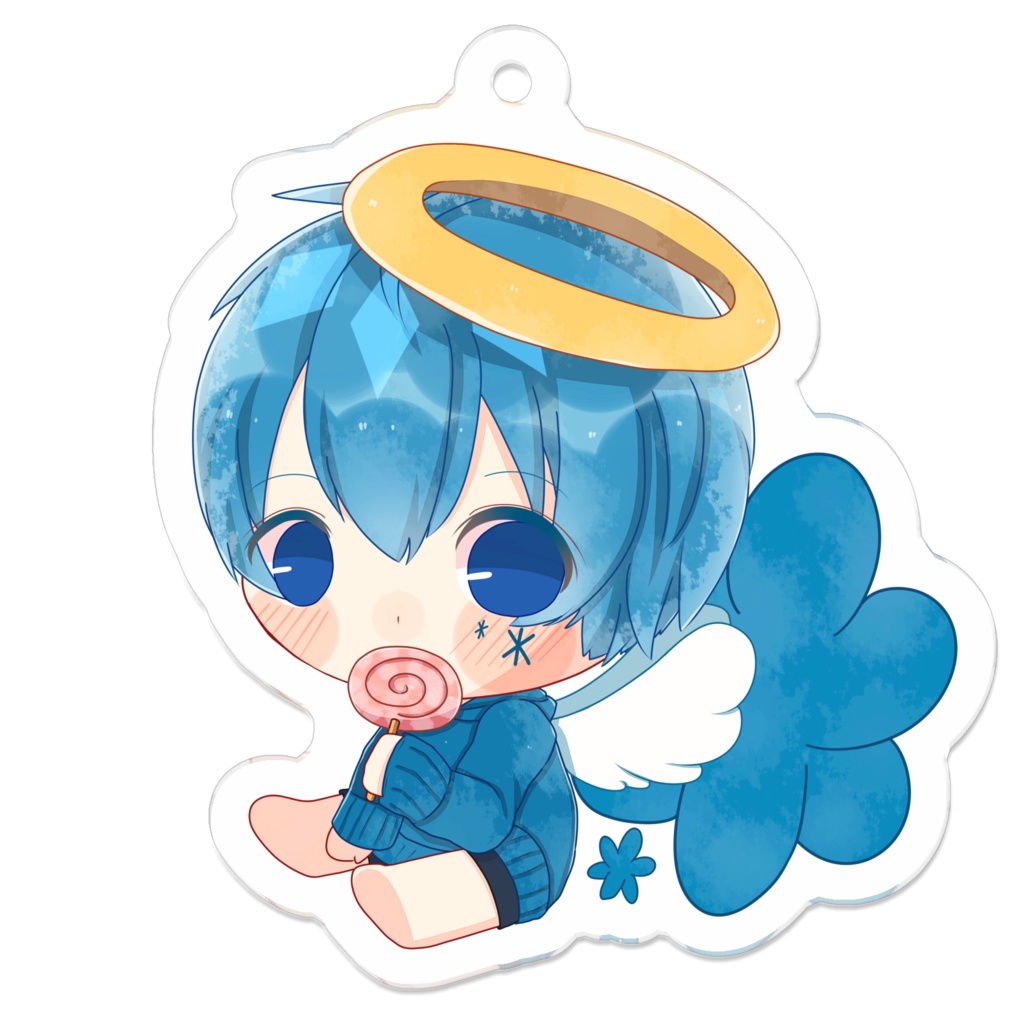 よしくん 02 アクリルキーホルダー 天使 よしくん わーるど Booth