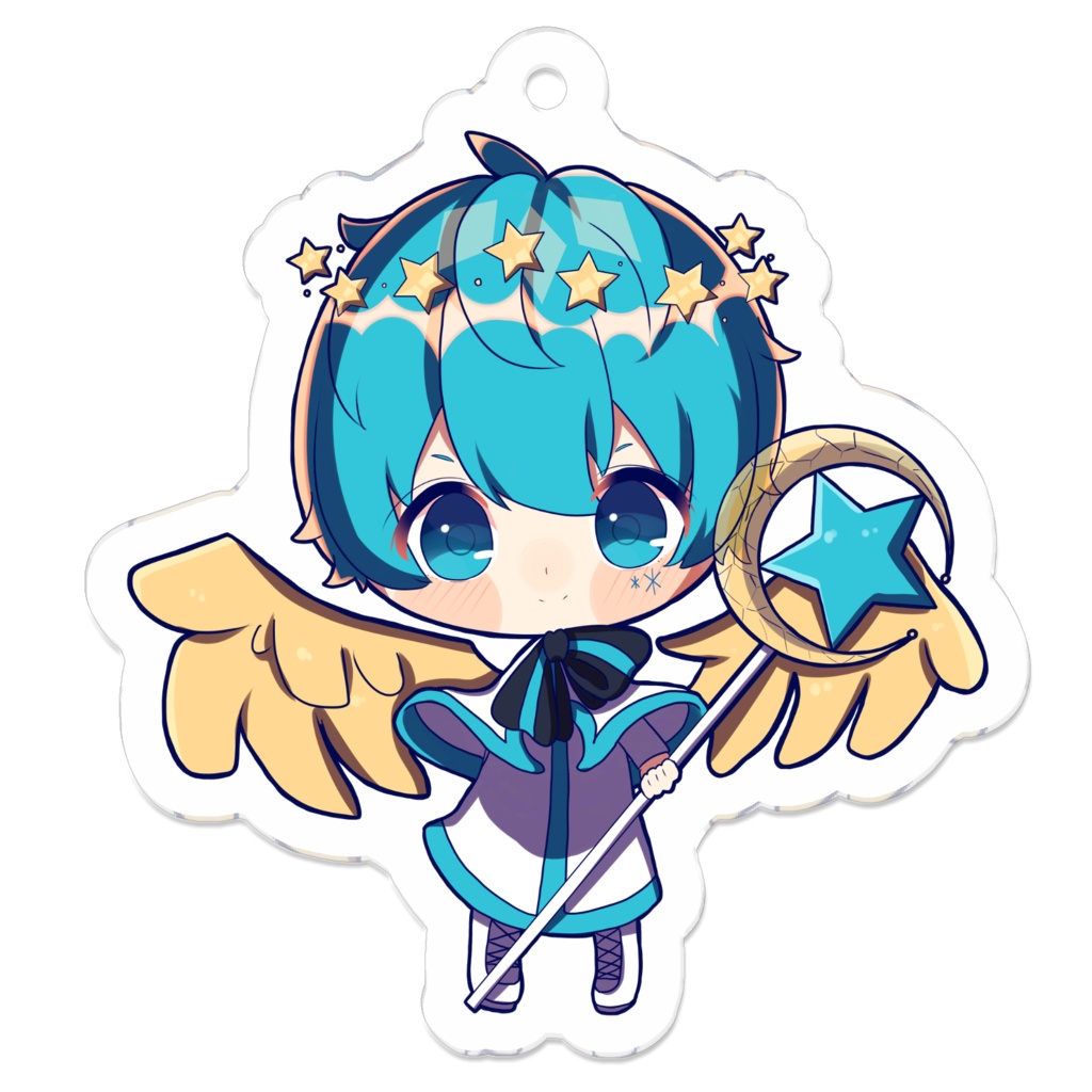 よしくん 02 アクリルキーホルダー 星の大天使 よしくん わーるど Booth