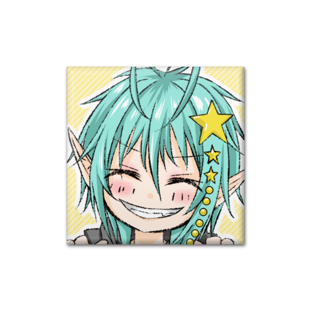 【収益化記念】スクエア缶バッジ　のせ