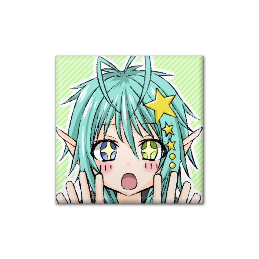 【収益化記念】スクエア缶バッジ　！！