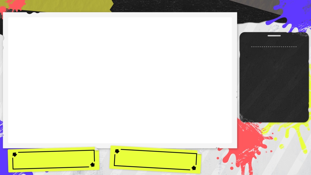 【無料】Splatoon3風配信用素材【フリー素材】