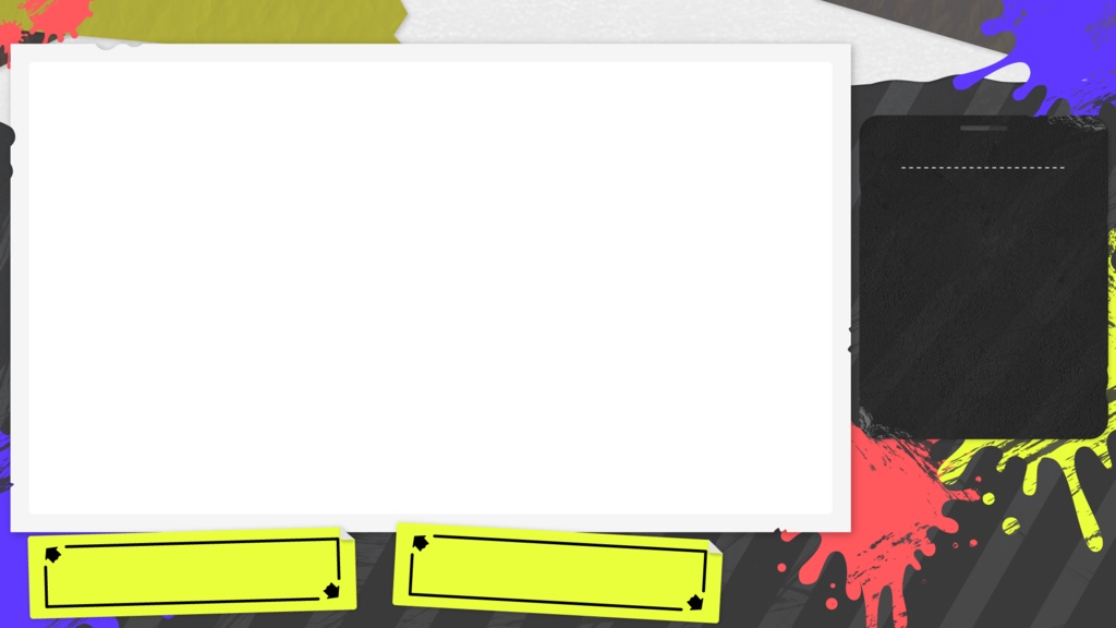 【無料】Splatoon3風配信用素材【フリー素材】