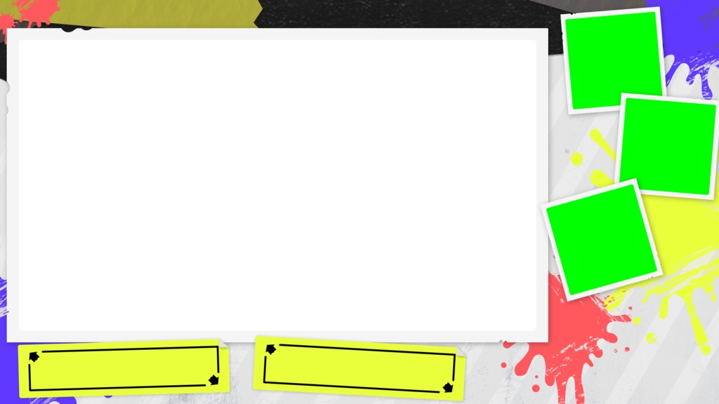 【無料】Splatoon3風配信用素材【フリー素材】