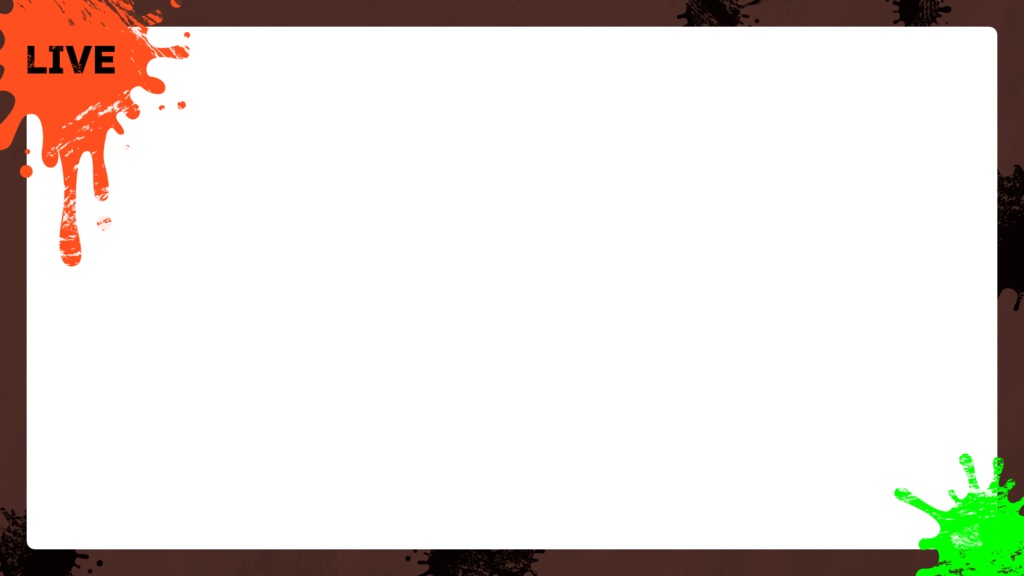 【無料】Splatoon3風配信用素材02【フリー素材】