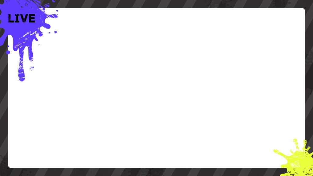 【無料】Splatoon3風配信用素材02【フリー素材】