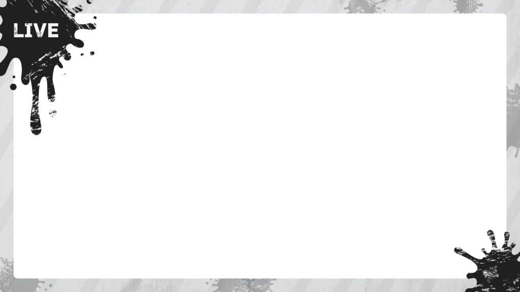 【無料】Splatoon3風配信用素材02【フリー素材】