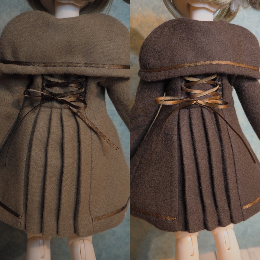 ケープ付きコート