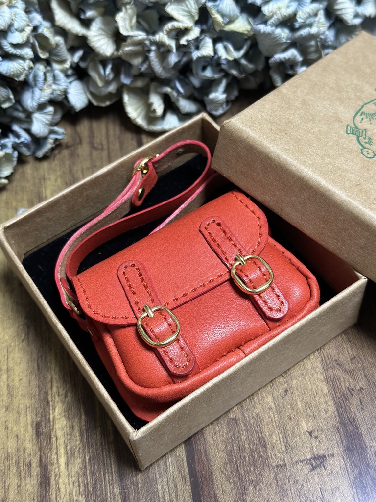 本革 ダブルベルト鞄 40センチドールサイズ