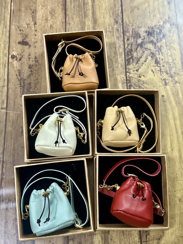 本革2way巾着バック 40センチドール用