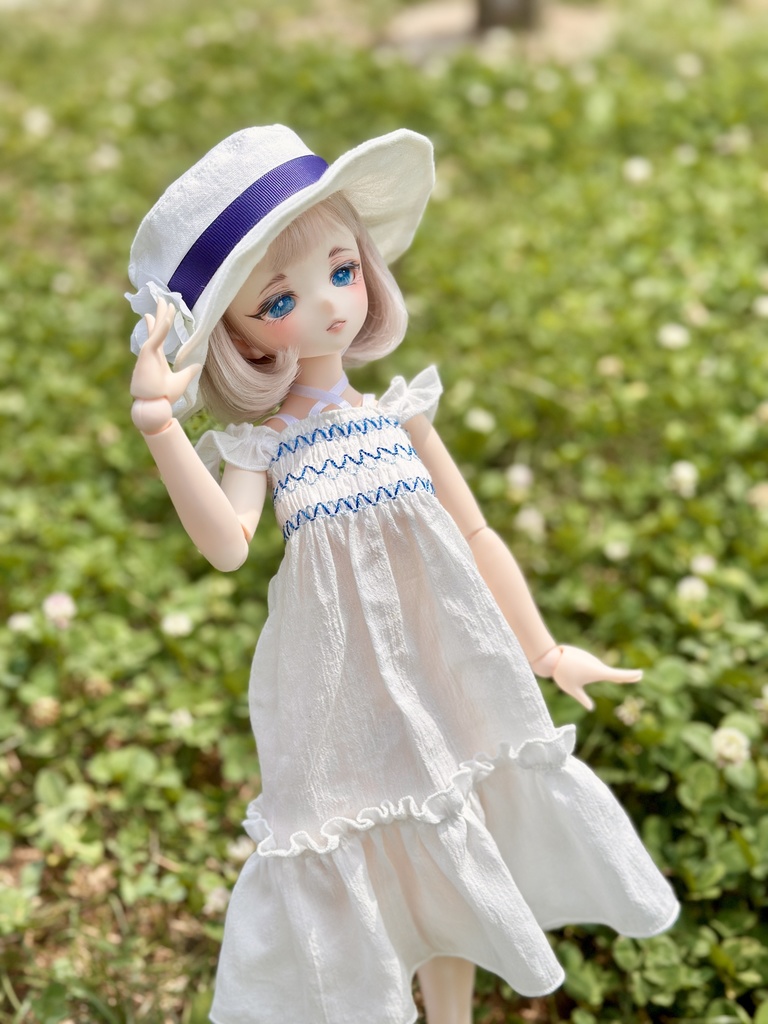 スモッキングサマーワンピース