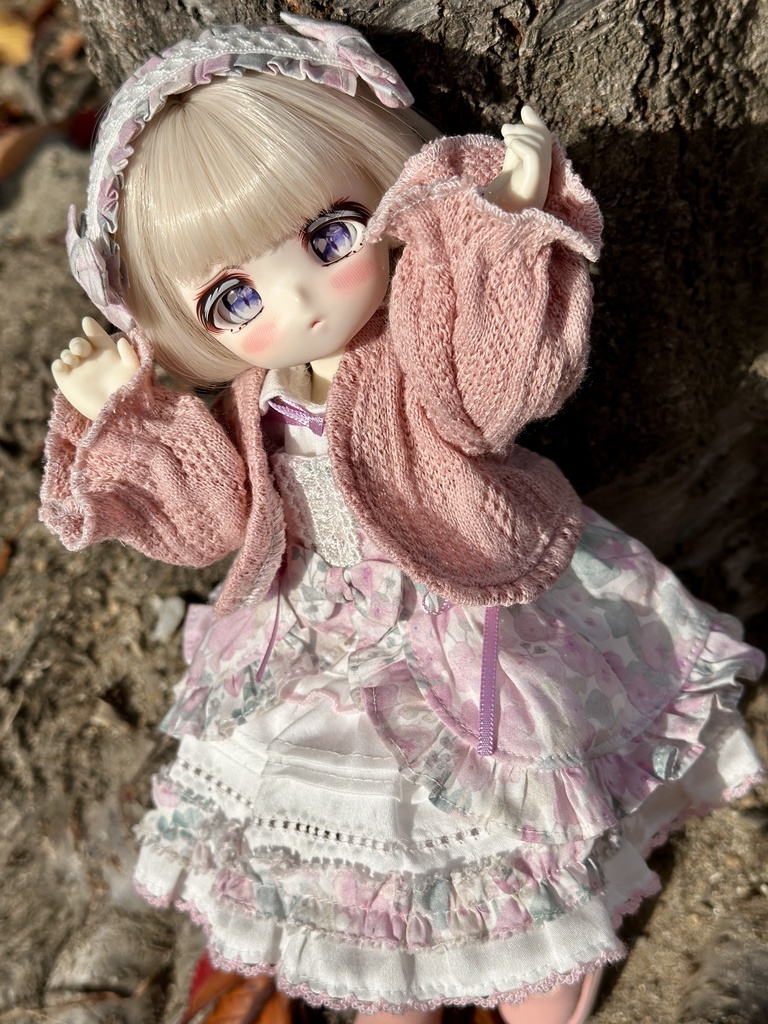 アラン調カーディガン 1/6サイズ