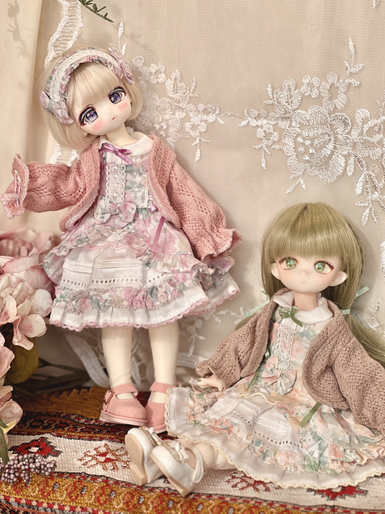 アラン調カーディガン 1/6サイズ