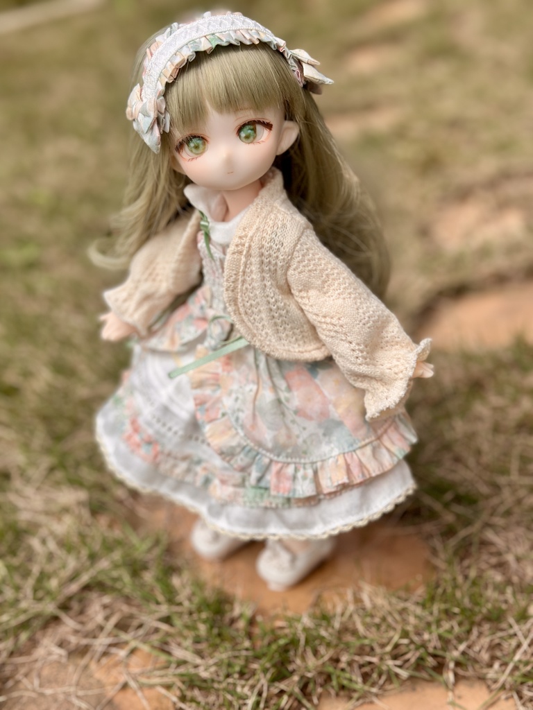 アラン調カーディガン 1/6サイズ