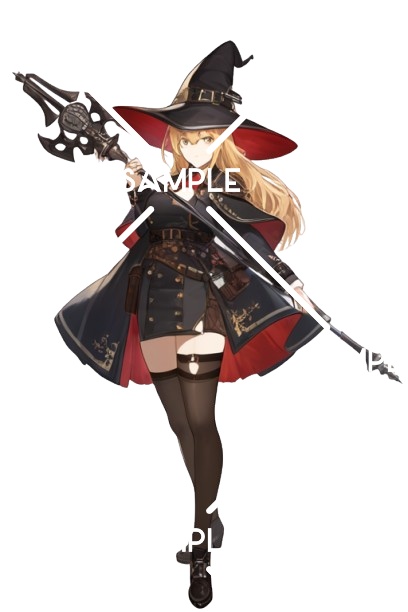 No002.ファンタジー＿女性＿魔法使い/狩人/剣士