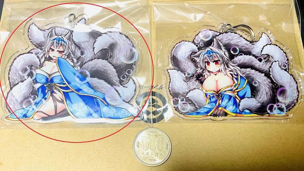 泡妖狐「淡雪」アクリルキーホルダー 立ち絵通常モード