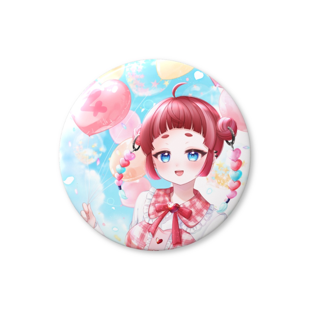 4th anniversary 記念缶バッチ