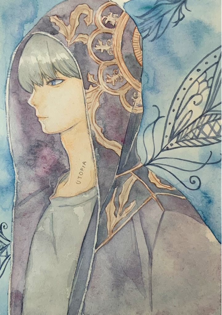 【少年】水彩原画イラスト