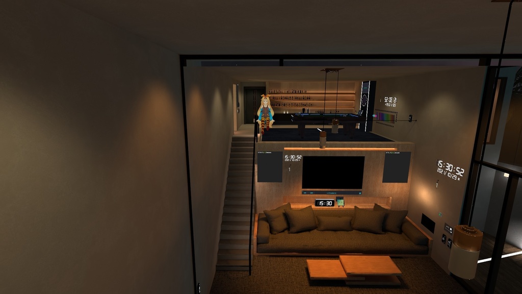 VRChat用 Emote 足ブラブラ 座る3