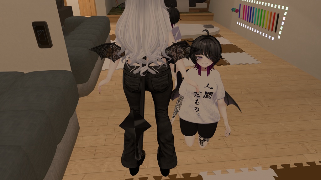 Rizeの羽をレースにするテクスチャ