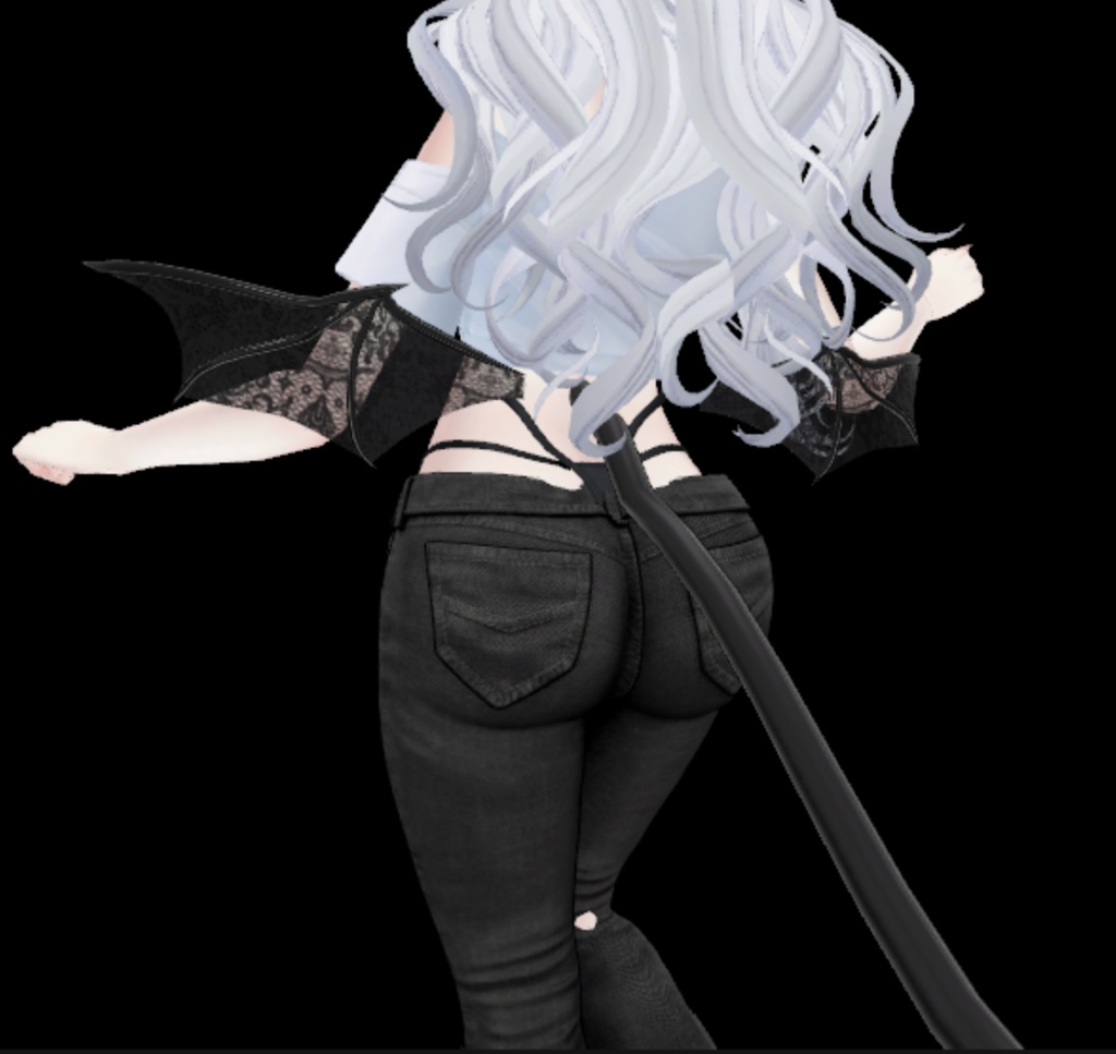 Rizeの羽をレースにするテクスチャ