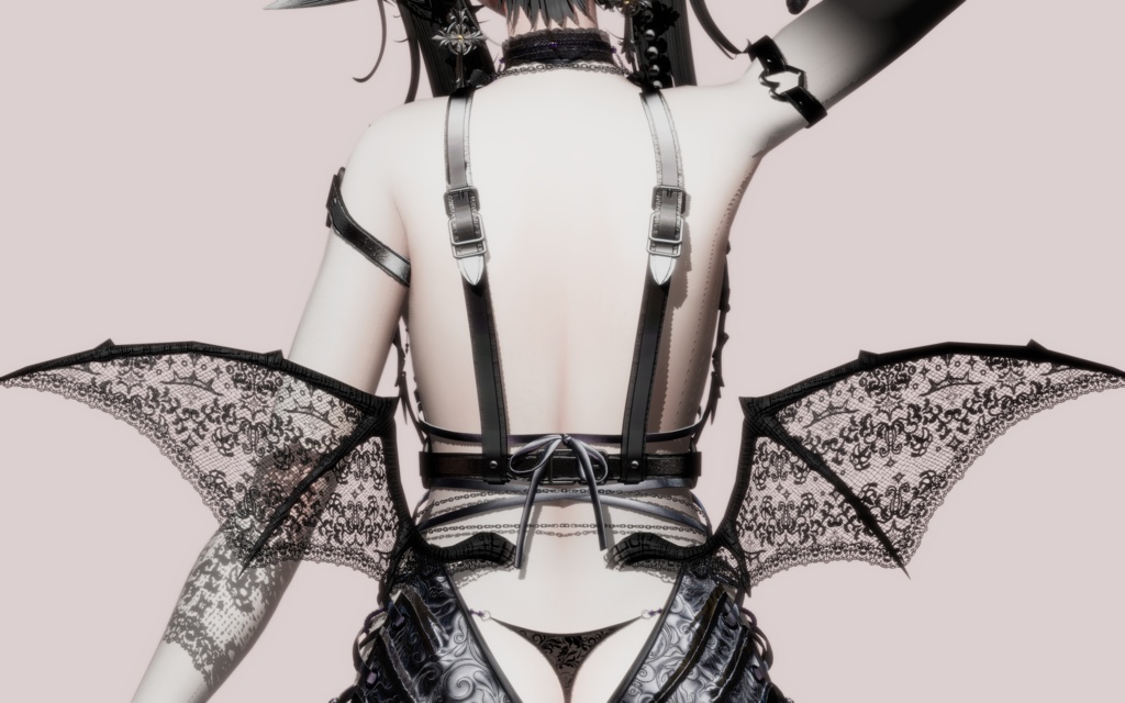 森羅の羽をレースにするテクスチャ