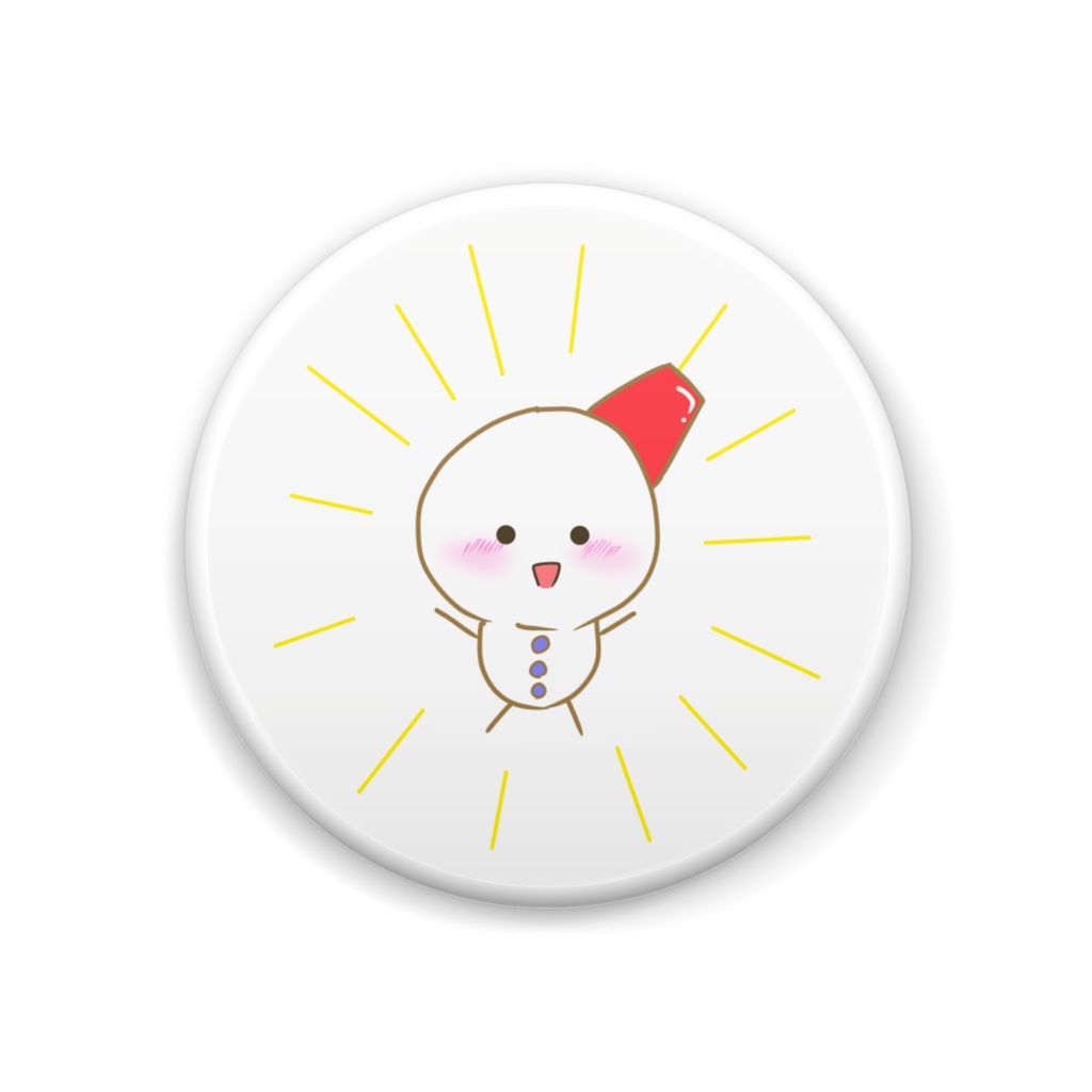 雪だるまちゃん缶バッジ