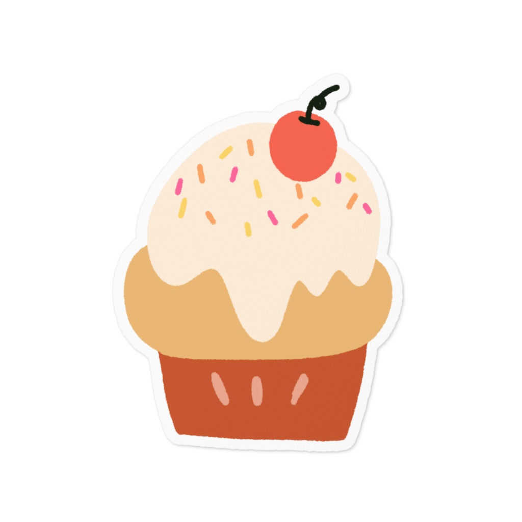 クリームカップケーキ